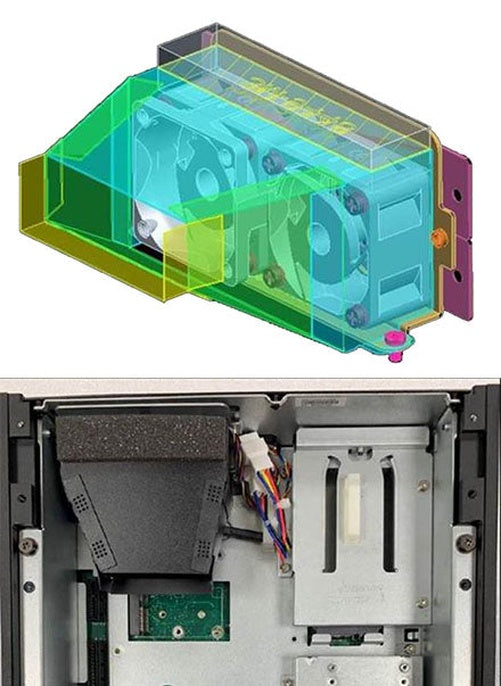 Internal Cooling Fan for Nvidia T4/P4