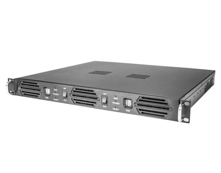 Caixa Rack 1U NU-R9100D38DD (Dual Board) - AGL