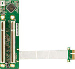 Riser Card flexível PCI250 PCIe(x1) para 2x PCI (100 mm) - AGL