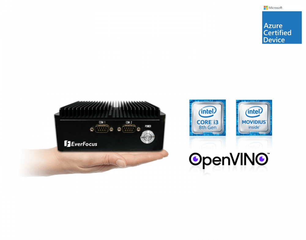 EverFocus eIVP-WHU-AI-D0000 (Intel Core i3-8145UE, MyriadX VPU)