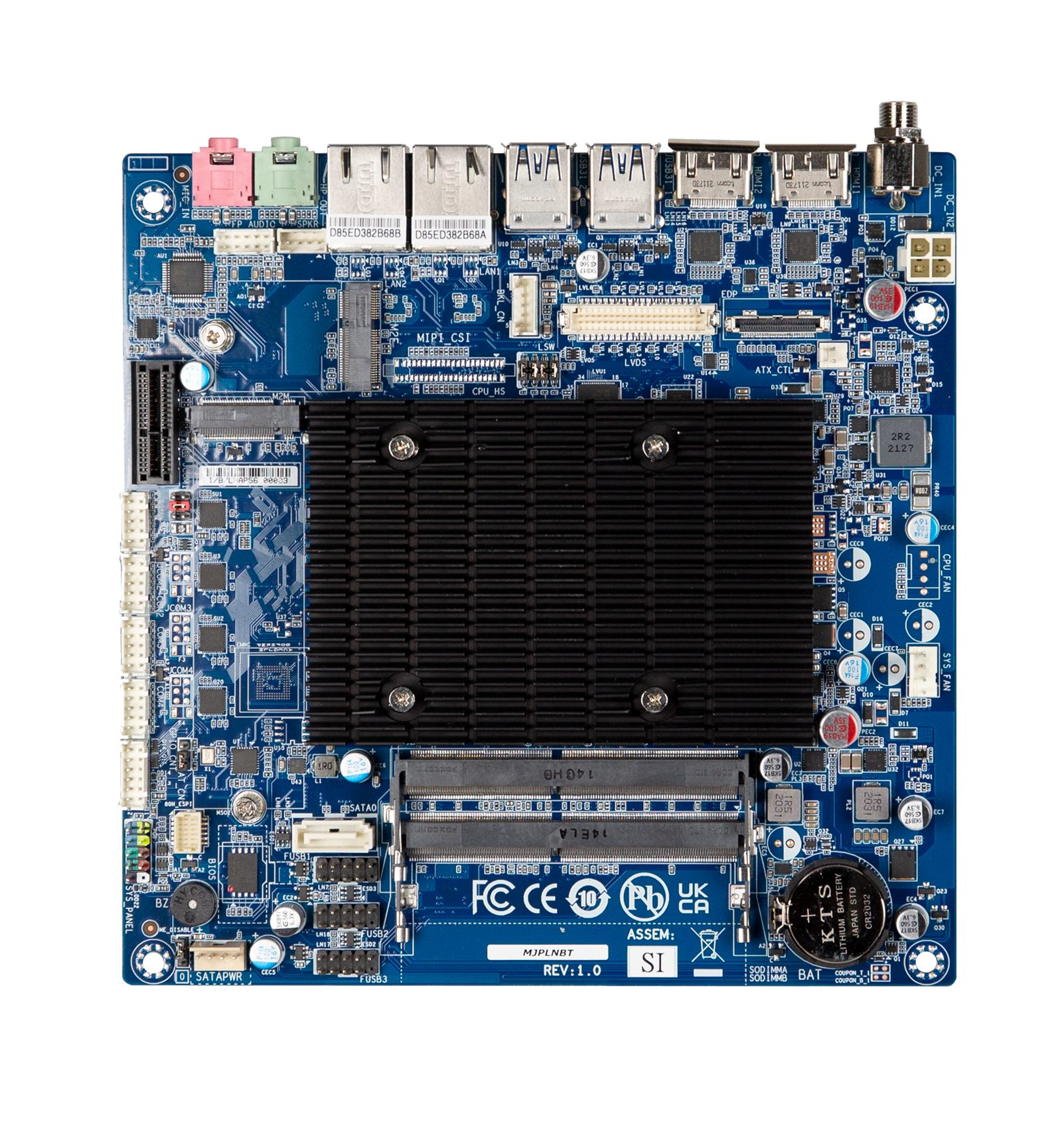 GigaIPC iTXL-4500A (Intel Celeron N4500, 3x COM, 10x USB)