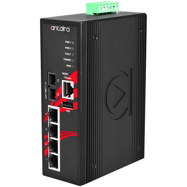 Switch PoE+ LMP-0501-M-T (4*10/100Tx + 1*SC, multi-mode 2km) - AGL