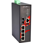 Switch PoE+ LMP-0501-M-24-T (4*10/100Tx + 1xSC, multi-mode 2km) - AGL