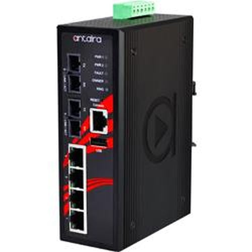 Switch PoE+ LMP-0602-S3-T (4*10/100Tx + 2*SC, SM 30km) - AGL