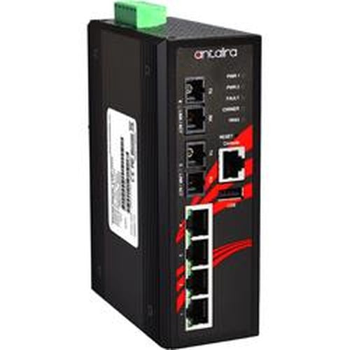 Switch PoE+ LMP-0602-S3-T (4*10/100Tx + 2*SC, SM 30km) - AGL