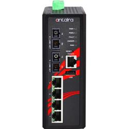 Switch PoE+ LMP-0602-S3-T (4*10/100Tx + 2*SC, SM 30km) - AGL