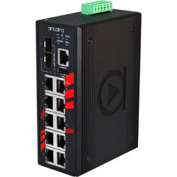 Switch LMP-1202G-SFP (8* PoE+ 1000Tx+2*10/100/1000Tx+2*SFP100/1000) - AGL