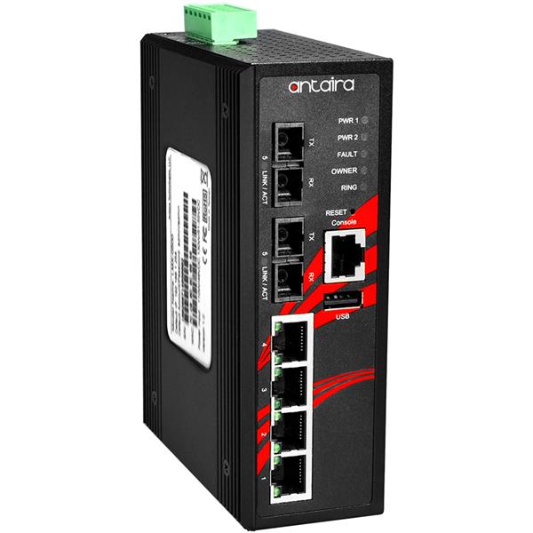 Switch LMX-0602-S3 (4*10/100Tx + 2*100Fx, Single mode 30Km) - AGL