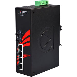 Switch PoE+ LNP-0501-ST-M-T (4*10/100Tx + 1*100Fx ST MM 2Km) - AGL