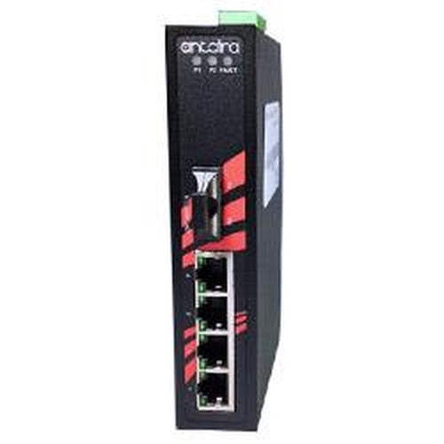 Switch PoE+ LNP-0501-ST-S3-24-T (4*10/100Tx + 1*100Fx ST SM 30Km) - AGL