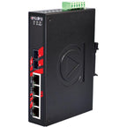 Switch PoE+ LNP-0501-M-24 (4*10/100Tx + 1*100Fx MM 2Km) - AGL