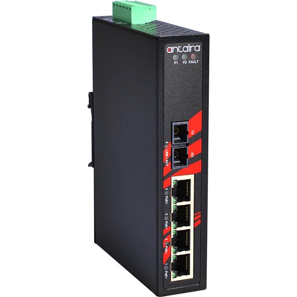 Switch PoE+ LNP-0501-M-24-T (4*10/100Tx + 1*100Fx MM 2Km) - AGL