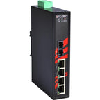 Switch PoE+ LNP-0501-S3-T (4*10/100Tx + 1*100Fx SM 30Km) - AGL
