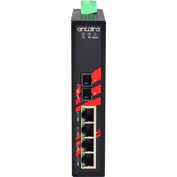 Switch PoE+ LNP-0501-M-24-T (4*10/100Tx + 1*100Fx MM 2Km) - AGL