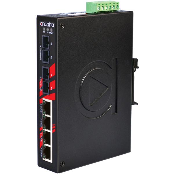 Switch PoE+ LNP-0602-S3 (4*10/100Tx + 2*100Fx SM 30Km) - AGL