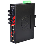 Switch PoE+ LNP-0602-ST-M (4*10/100Tx + 2*100Fx ST MM 2Km) - AGL