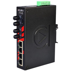 Switch PoE+ LNP-0602-ST-S3-T (4*10/100Tx + 2*100Fx ST SM 30Km) - AGL