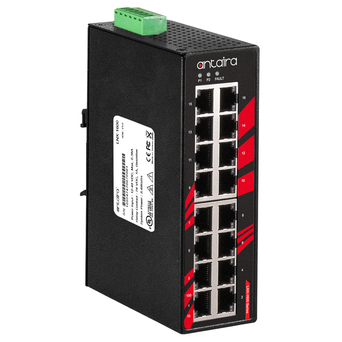 Switch Industrial LNX-1600 (16*10/100T)