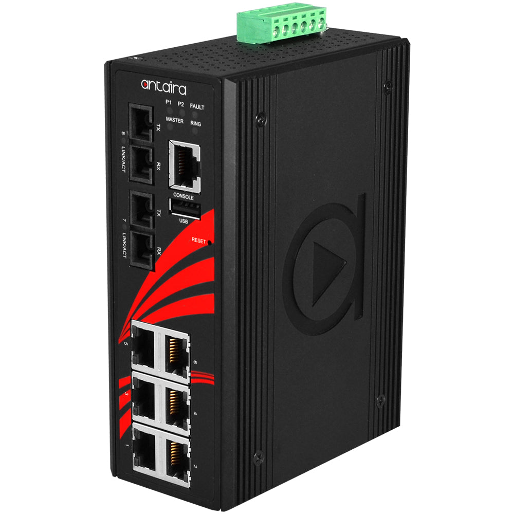 Switch LMX-0802-M (6*10/100Tx + 2*100Fx, MM 2Km)