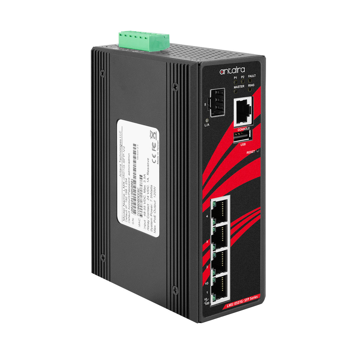 Switch LMX-0501G-SFP-V2 (4*10/100/1000Tx + 1*100/1000 SFP)
