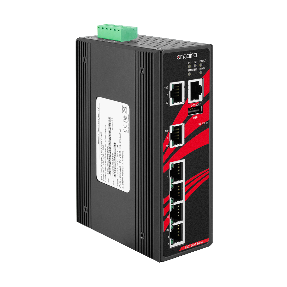 Switch Industrial LMX-0600-V2 (6* 10/100 BaseTx)