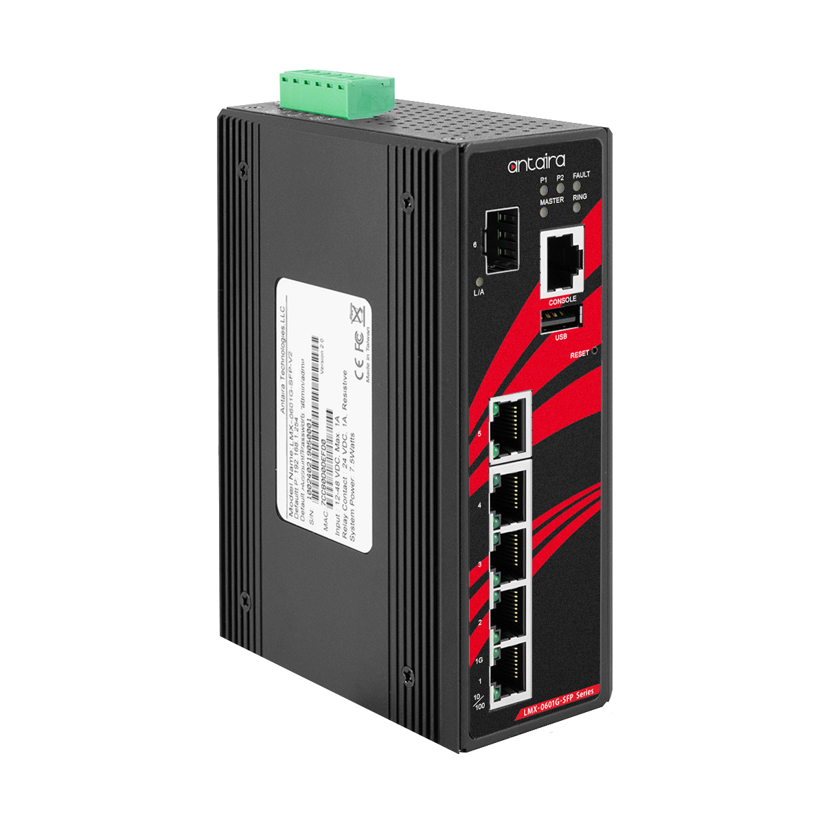 Switch LMX-0601G-SFP-V2 (5*10/100/1000Tx + 1*100/1000 SFP)