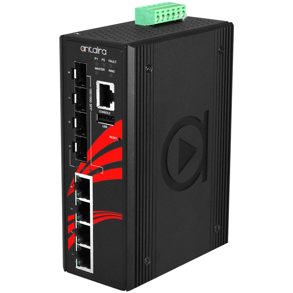 Switch LMX-0804G-SFP (4*10/100/1000Tx + 4*100/1000Fx SFP)