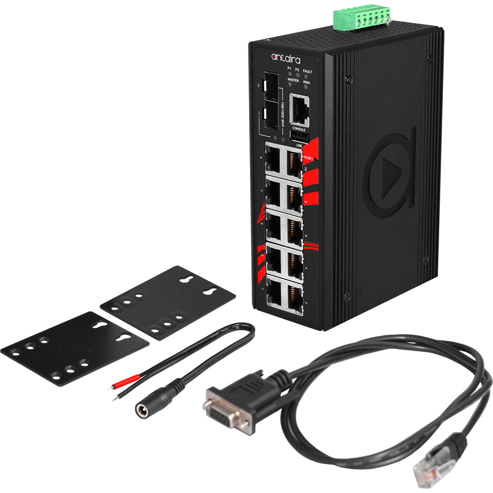 Switch ATEX LMX-1202G-SFP (10*10/100/1000Tx + 2*100/1000 SFP)