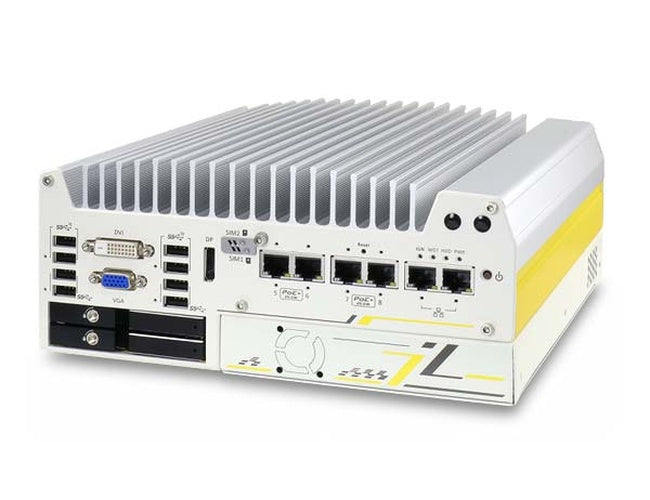 Neousys Nuvo-7200VTC (Intel 9/ 8-Gen, 4* M12 PoE+, DIO, CAN bus, RAID)