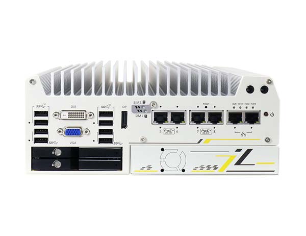 Neousys Nuvo-7208VTC (Intel 9/ 8-Gen, 8* PoE+, DIO, CAN bus, RAID)