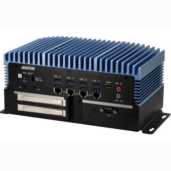 AAEON BOXER-6839-CFL (Intel 8/ 9 Gen, 4 LAN, 6 COM, DIO, 10-35V)