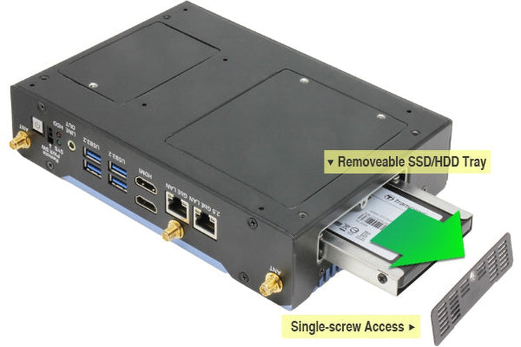 AAEON BOXER-6643-TGU (Intel 11 Gen, 2 LAN, 2 COM, DIO, 9-36VDC)