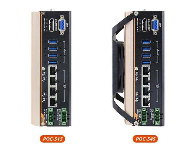 Neousys POC-545 (AMD Ryzen™ V1807B, 4* PoE+ ports, MezIO™ interface)