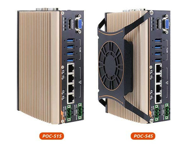 Neousys POC-546 (AMD Ryzen™ V1807B, 4* PoE+ ports, MezIO-R12)