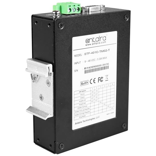 Conversor RS-232/422/485 para fibra STF-401C-TM02-T, MM 2KM, ST