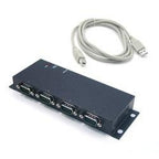 Conversor UTS-404A-SI USB 2.0 para 4* RS232 com proteção